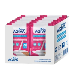 Комплект почистващи кърпички за под Аgiva Homey, Свеж аромат, 12х20 бр